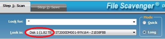 Scan reformatted drives with File Scavenger